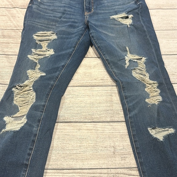 American Eagle Super Hi-Rise Jegging size 10 distressed look - Picture 6 of 12